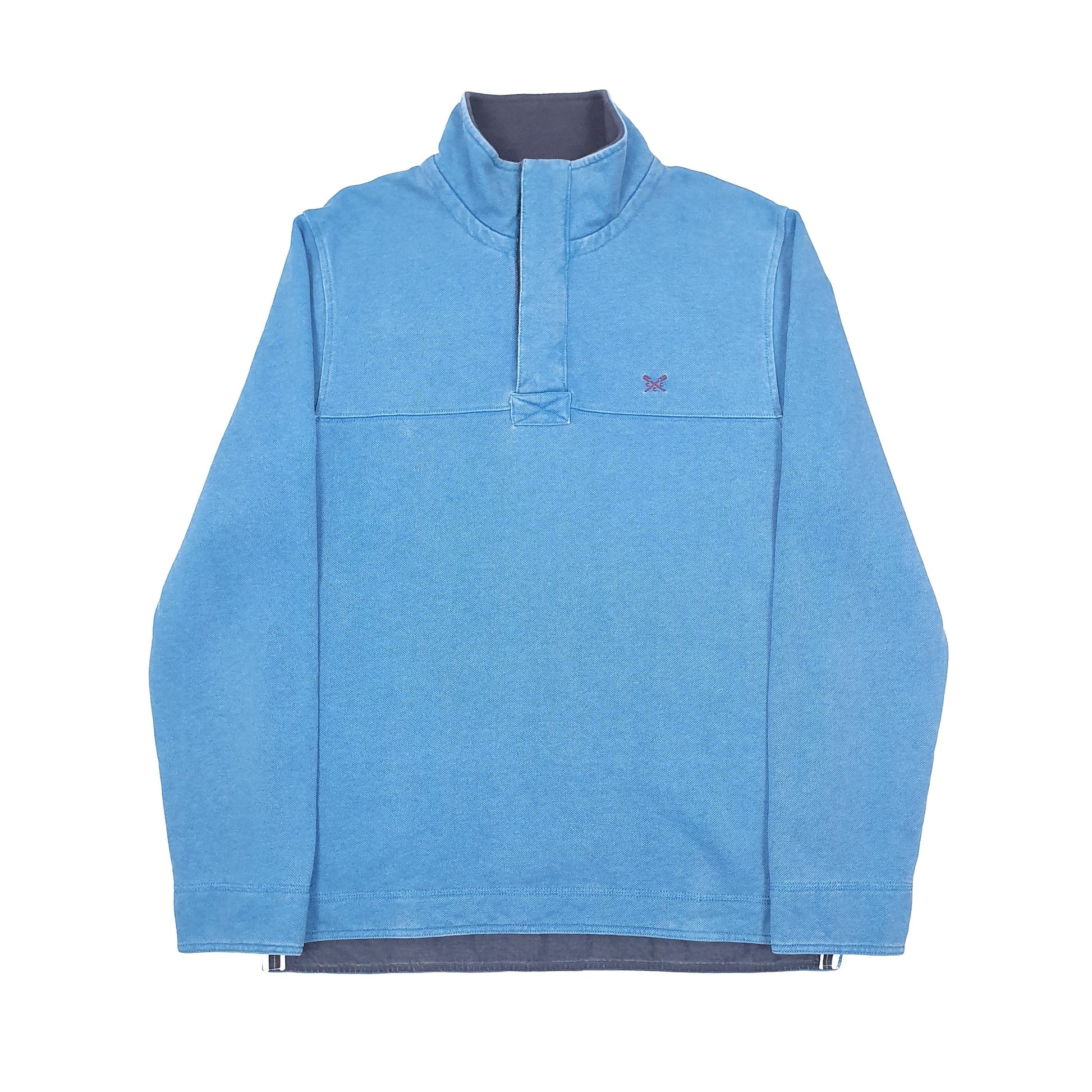 Crew Clothing Quarter Zip S Blue