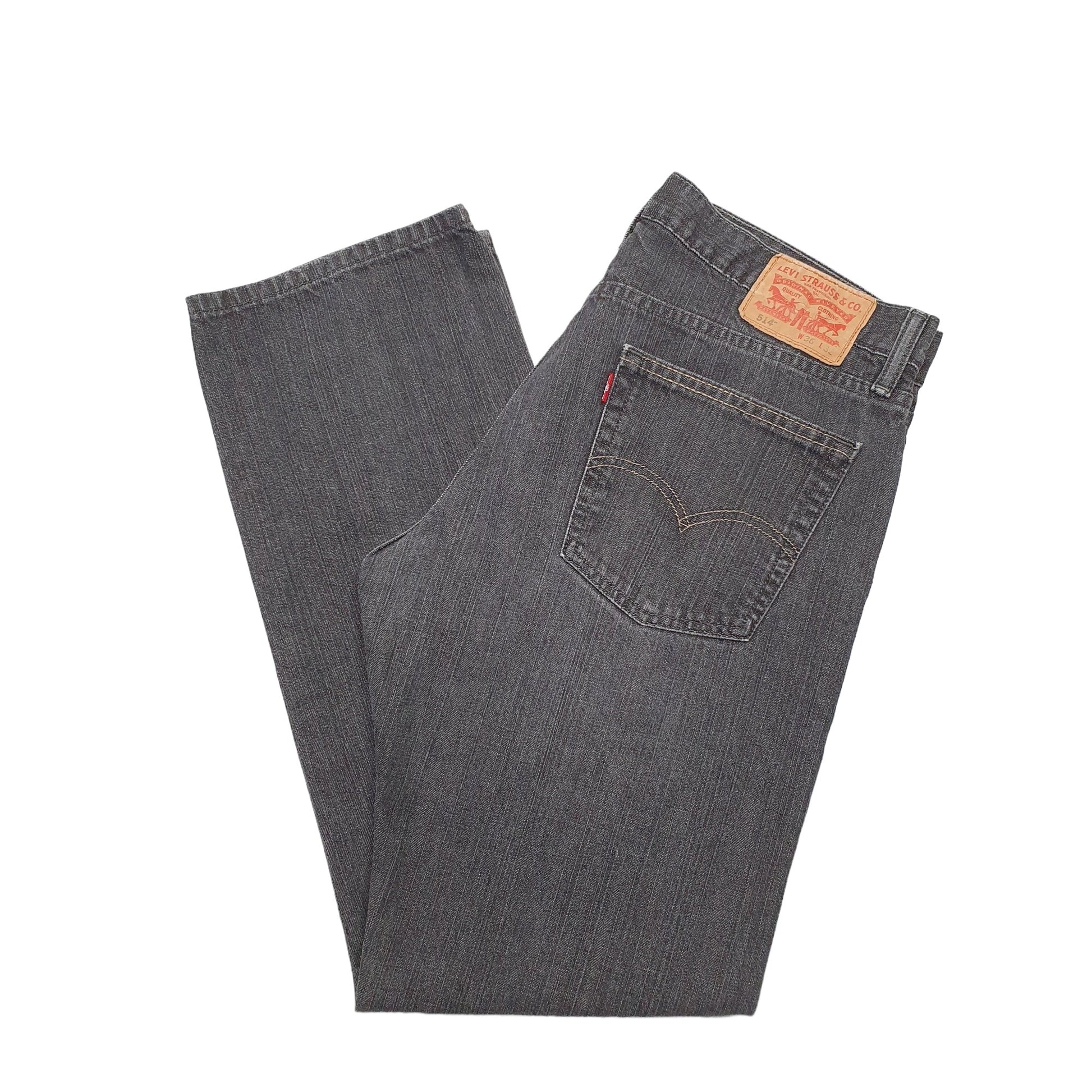 Levis 514 Straight Fit Jeans W36 L32 Black