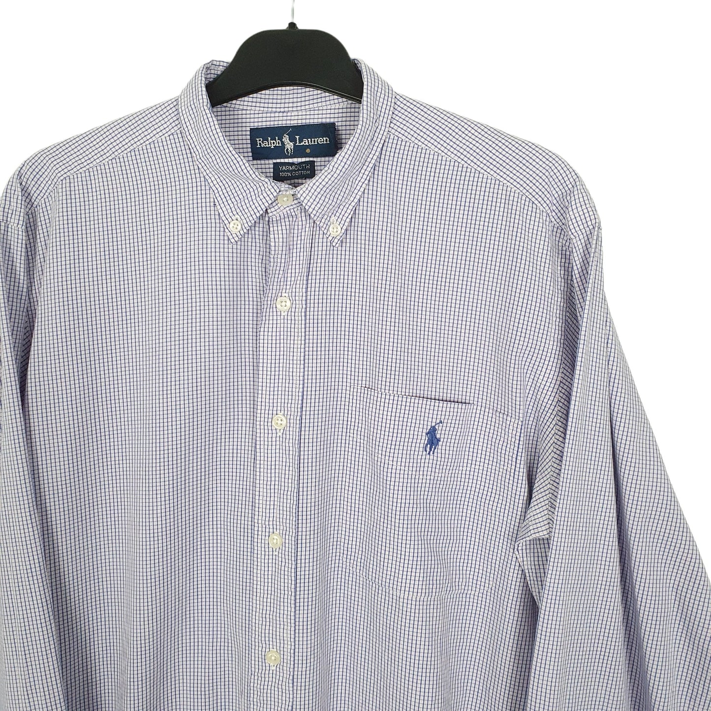 Ralph Lauren Long Sleeve Yarmouth Fit Check Shirt Purple