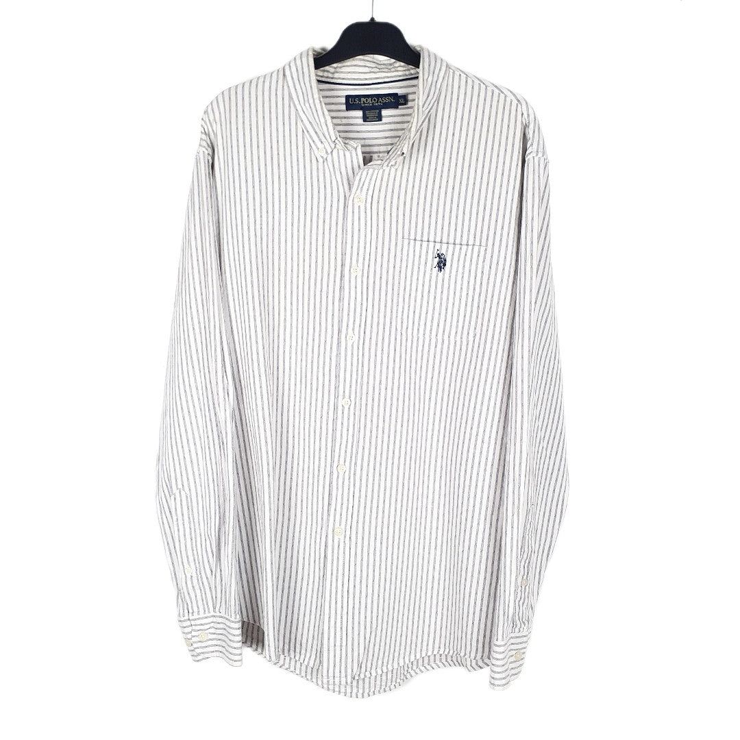 White US Polo Association Long Sleeve Shirt