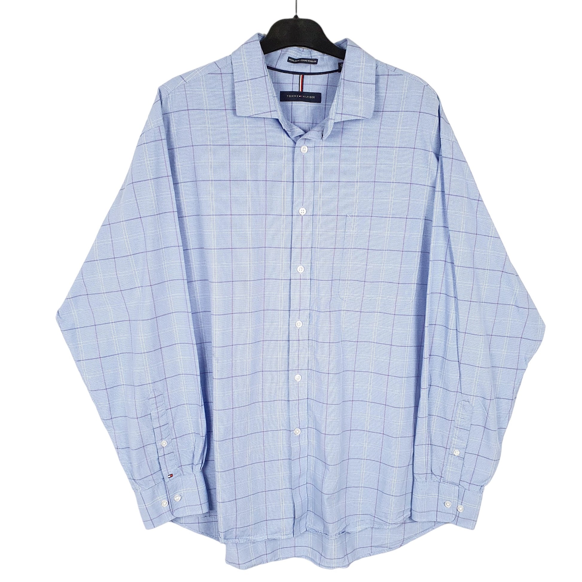 Mens Blue Tommy Hilfiger  Long Sleeve Shirt