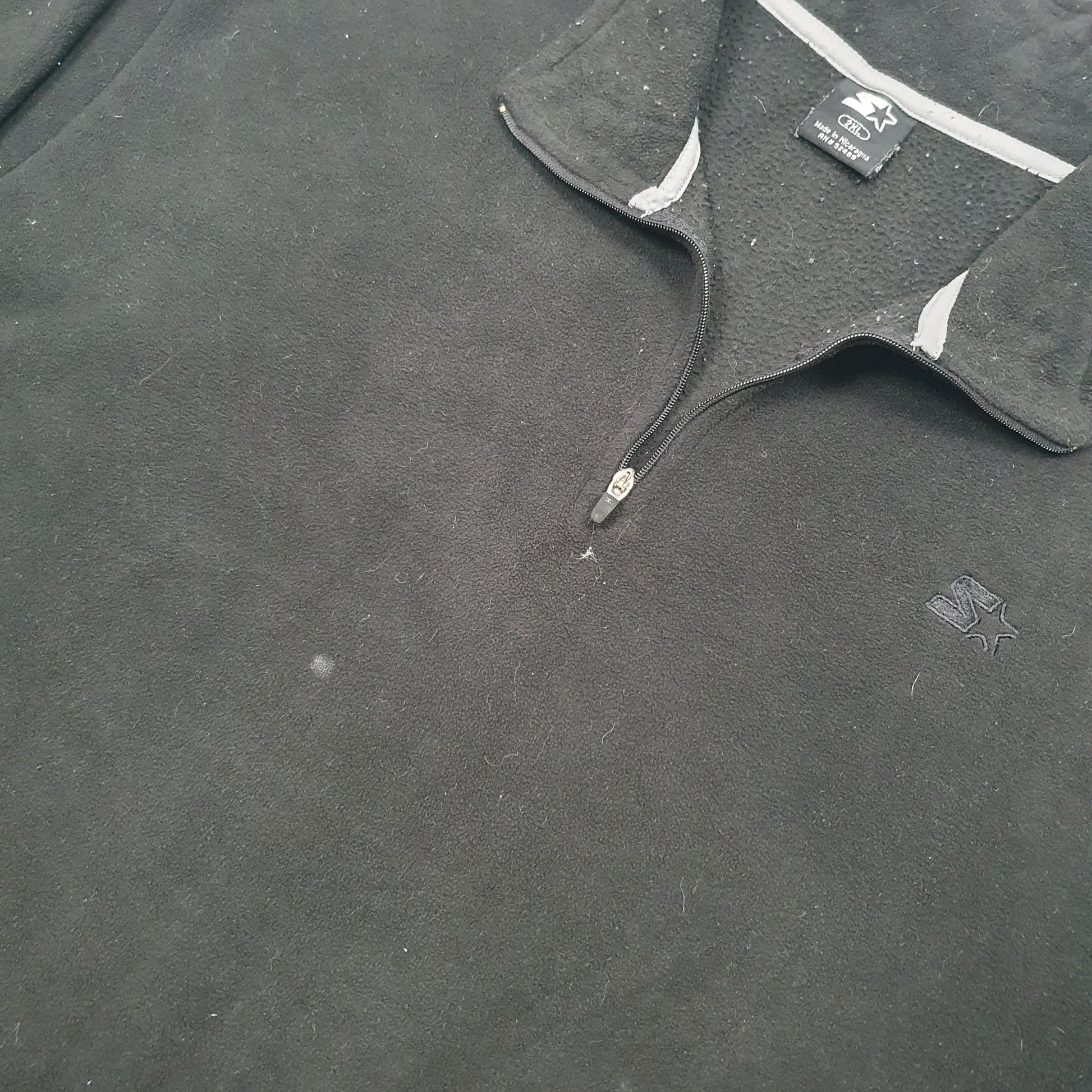 Starter Quarter Zip Fleece XXL Black