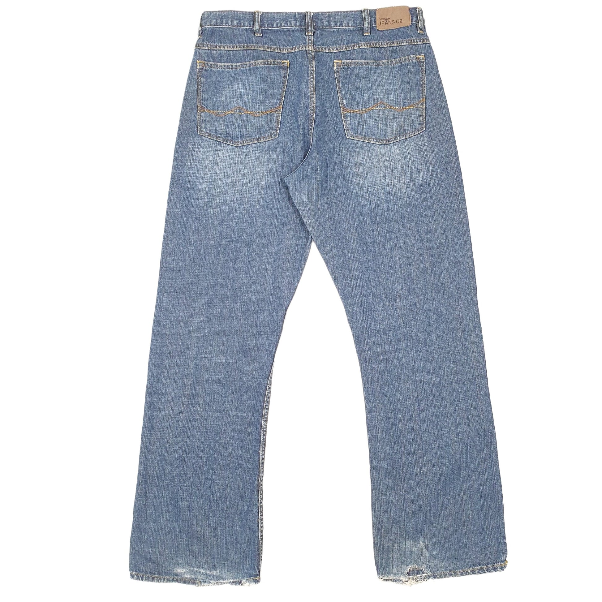 Wrangler Casual Bootcut Fit Relaxed Jeans W34 L31 Blue