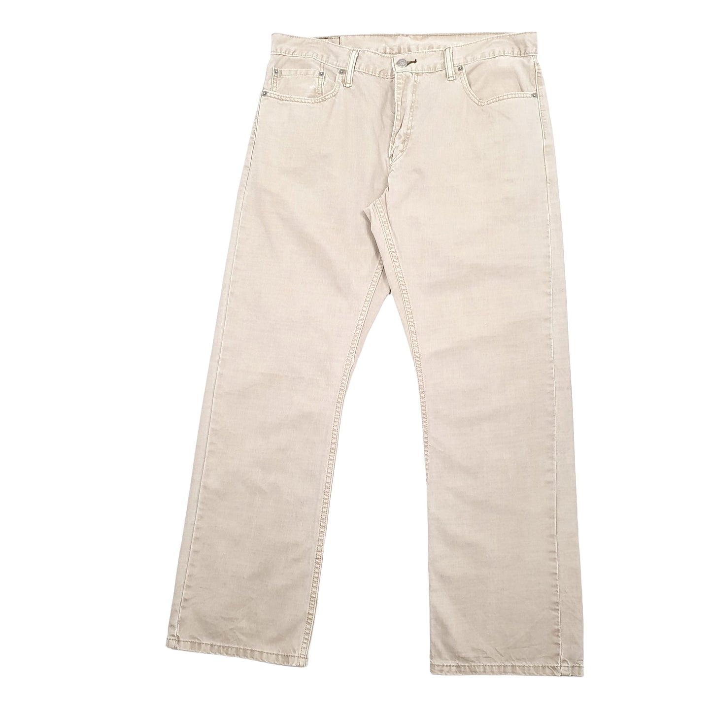 Levis 514 Straight Fit Jeans W36 L30 Beige