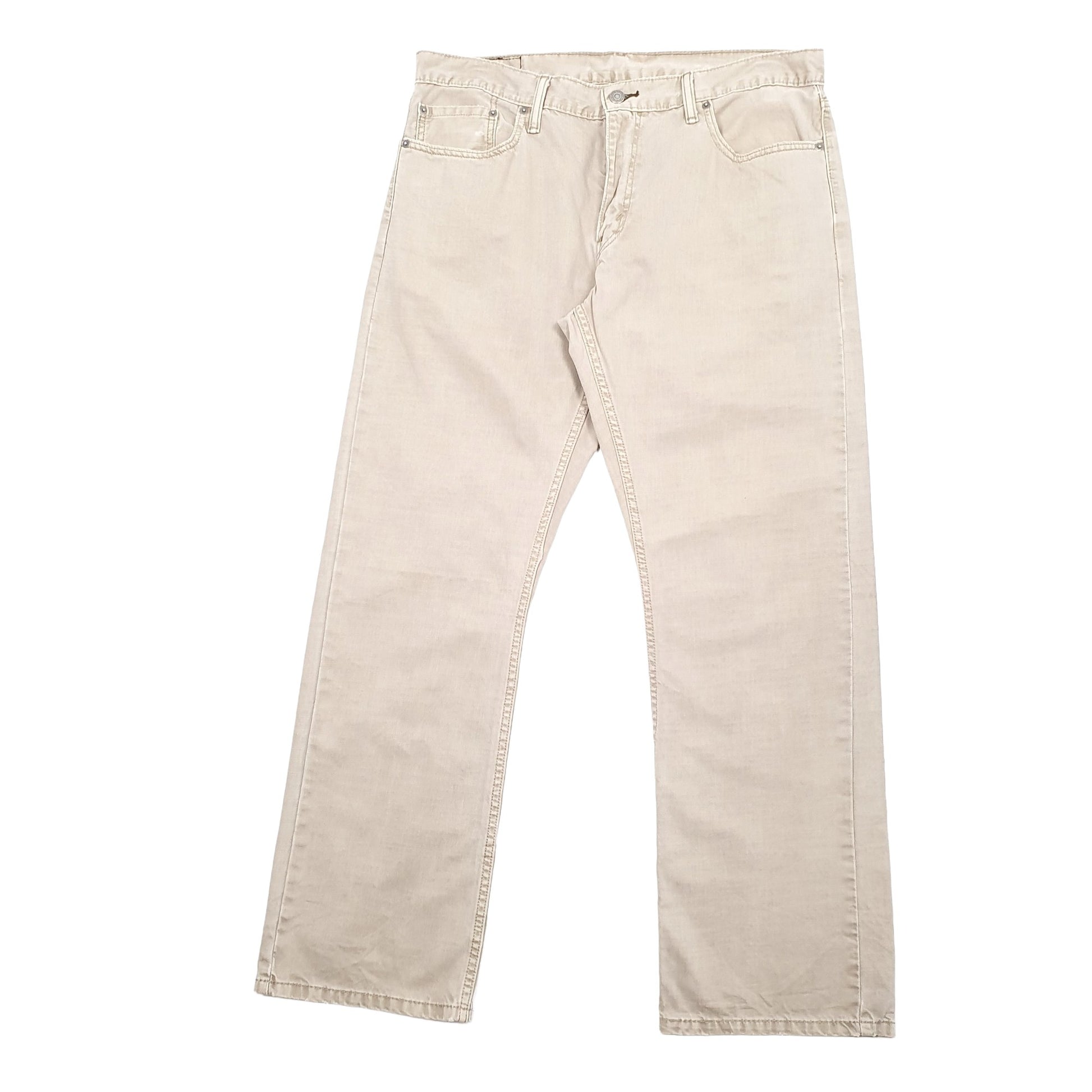 Levis 514 Straight Fit Jeans W36 L30 Beige