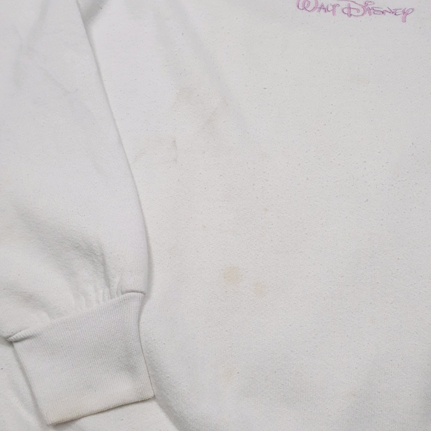 Mens White Disney Mickey Mouse Crewneck Jumper