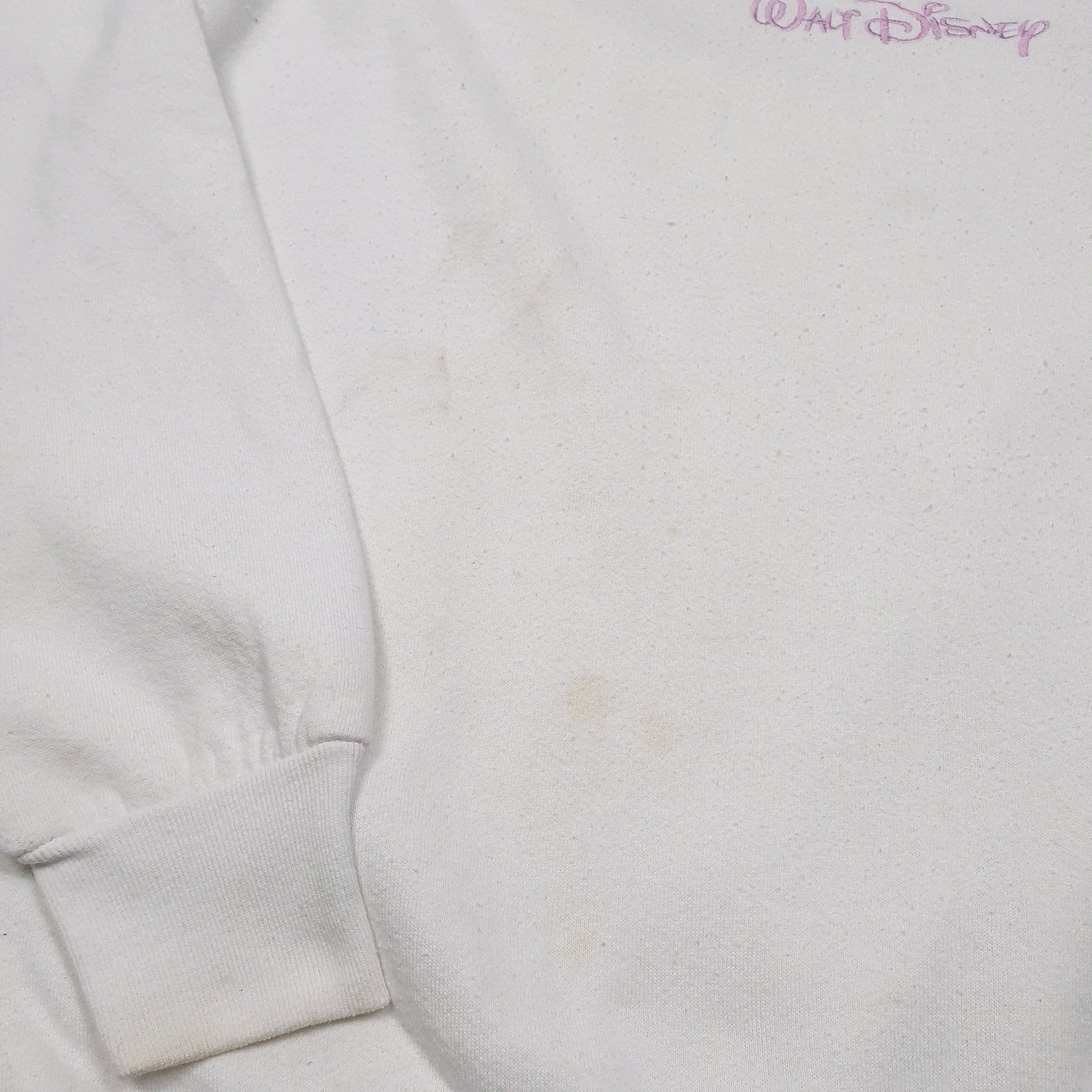 Mens White Disney Mickey Mouse Crewneck Jumper