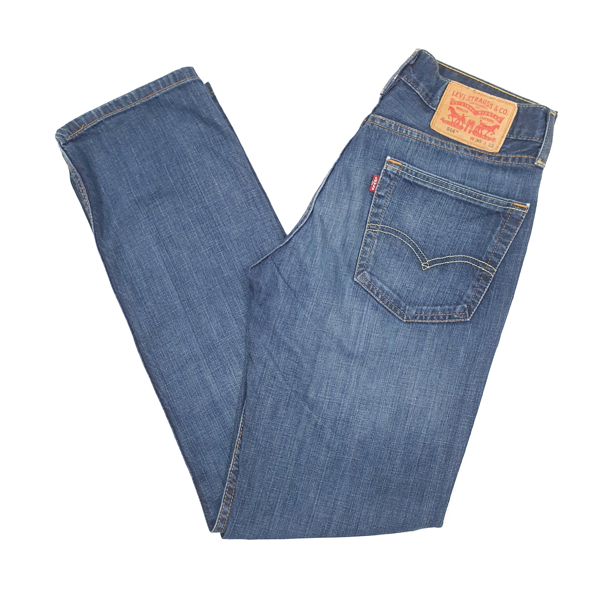 Levis 514 Straight Fit Jeans W30 L32 Blue