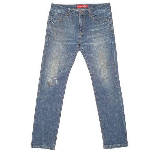 Mens Blue Dickies Tapered Casual JeansW34 L32