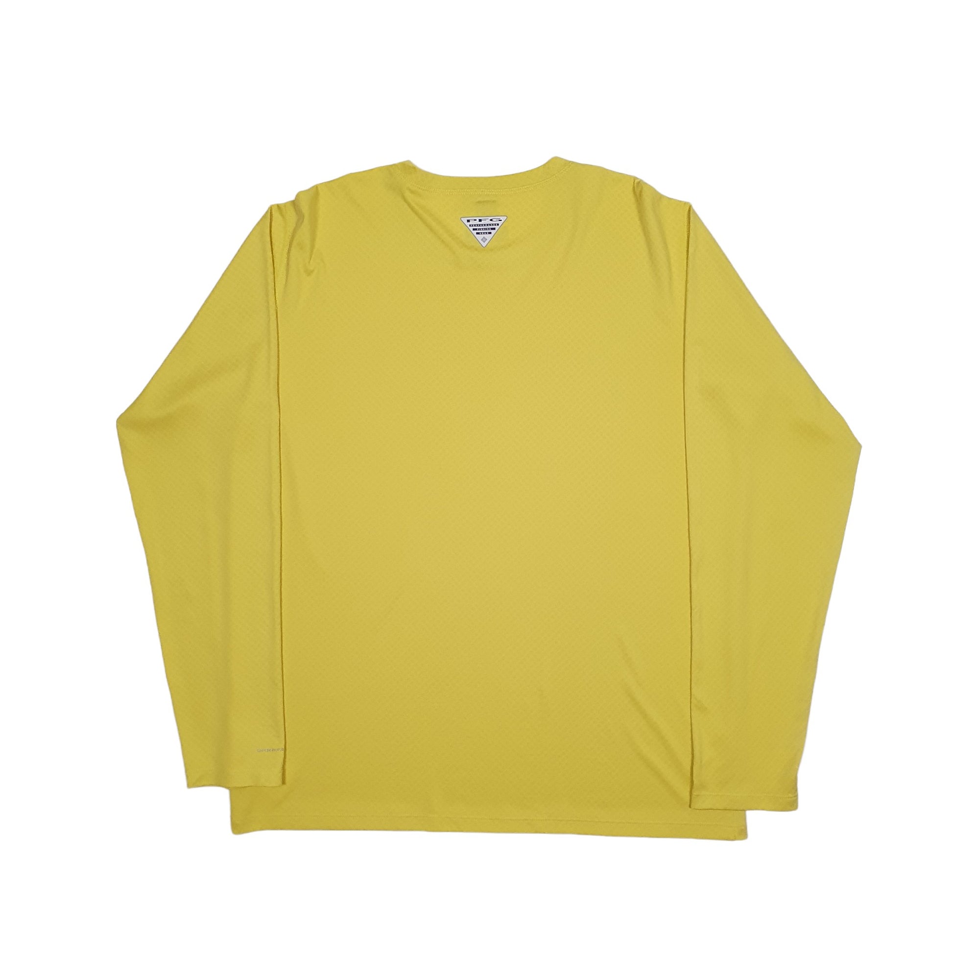 Mens Green Columbia Sportswear Omni Freeze Performance Fishing Gear PFG Long Sleeve T Shirt