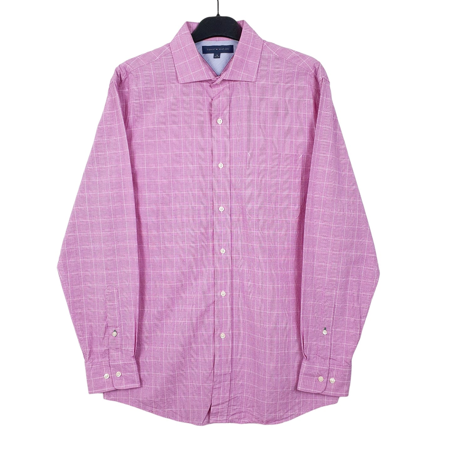 Tommy Hilfiger Long Sleeve Regular Fit Check Shirt Purple