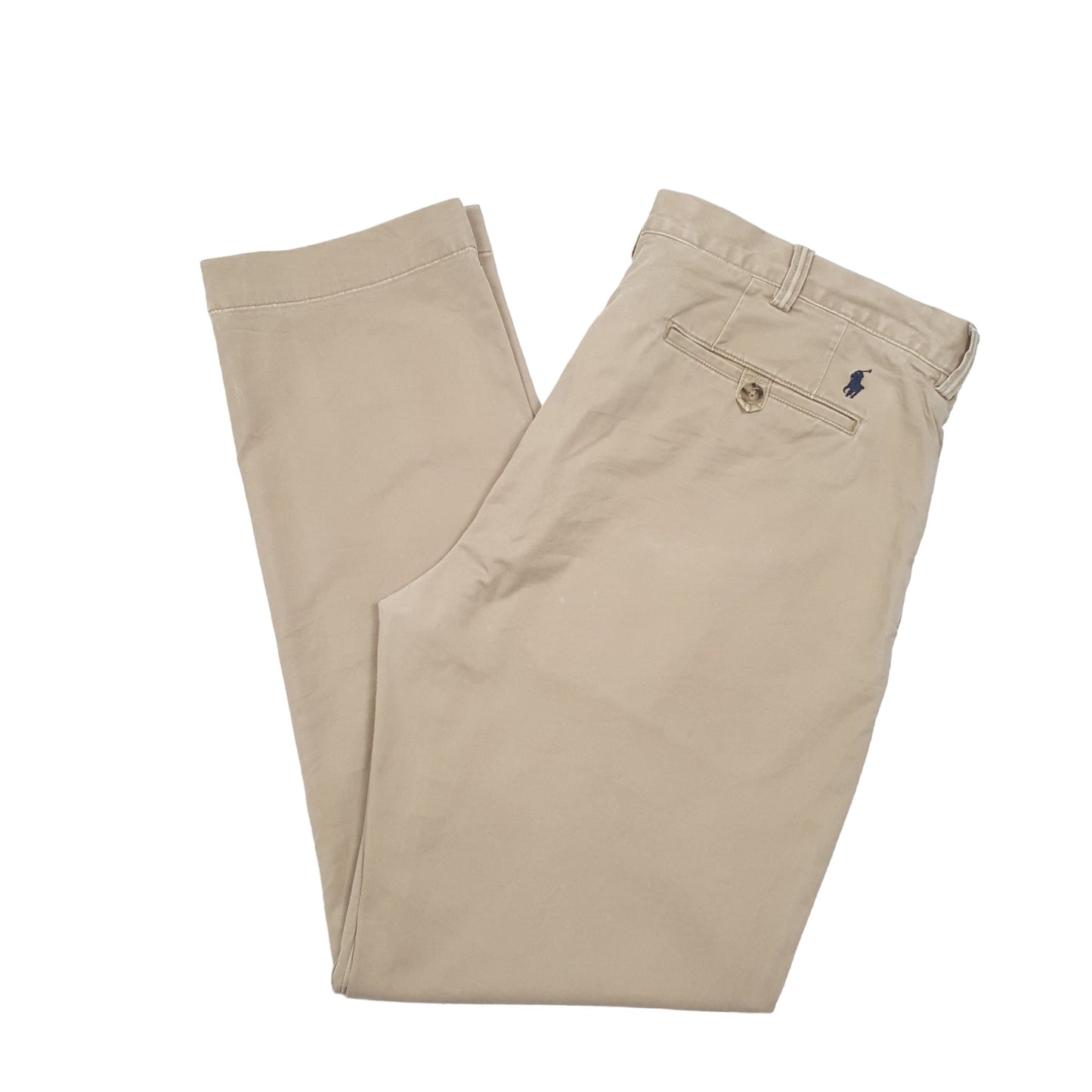 Mens Beige Polo Ralph Lauren Stretch Straight Fit Polo Chino Trousers