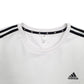 Mens White Adidas  Crewneck Jumper