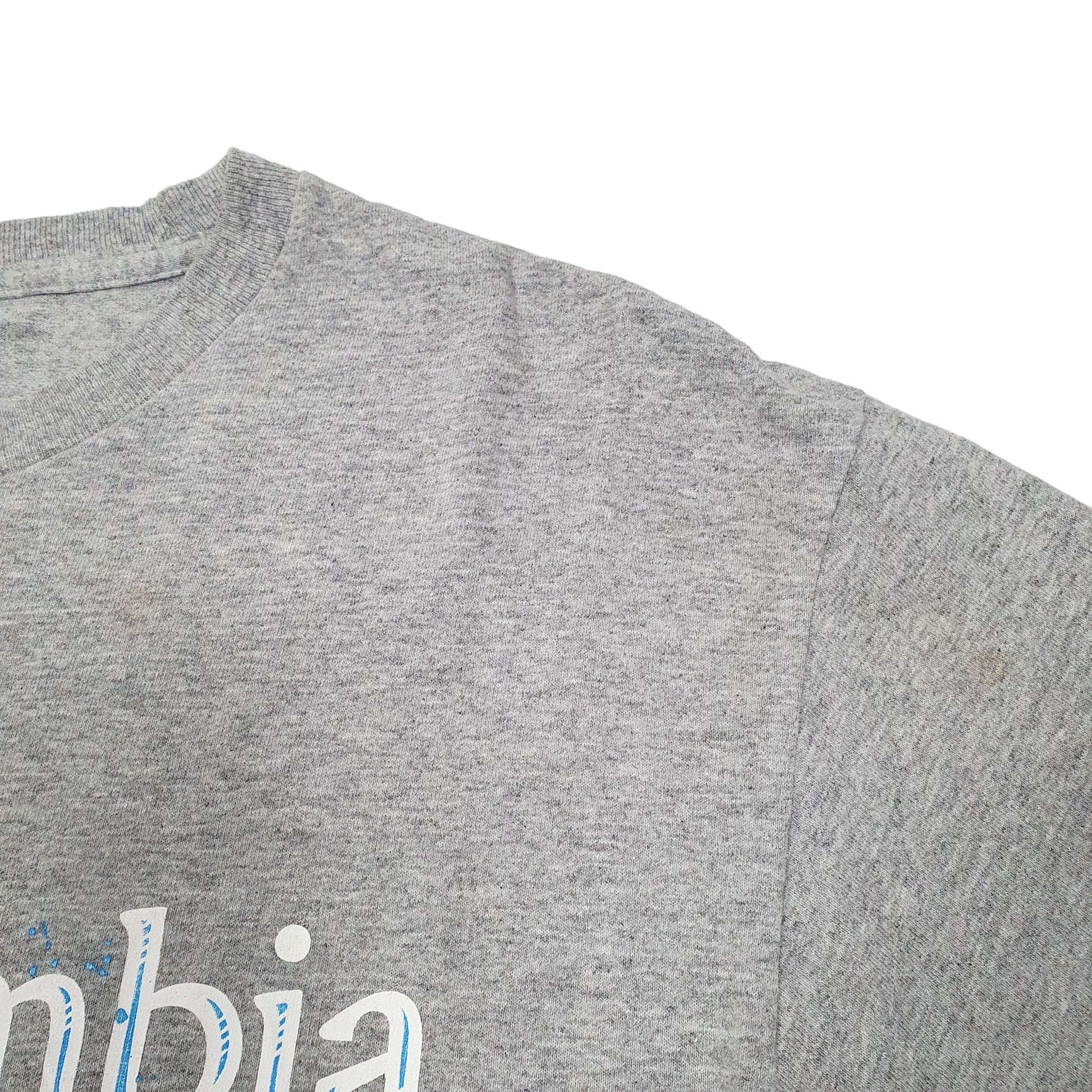 Mens Grey Columbia Sportswear Performance Fishing Gear PFG Short Sleeve T Shirt