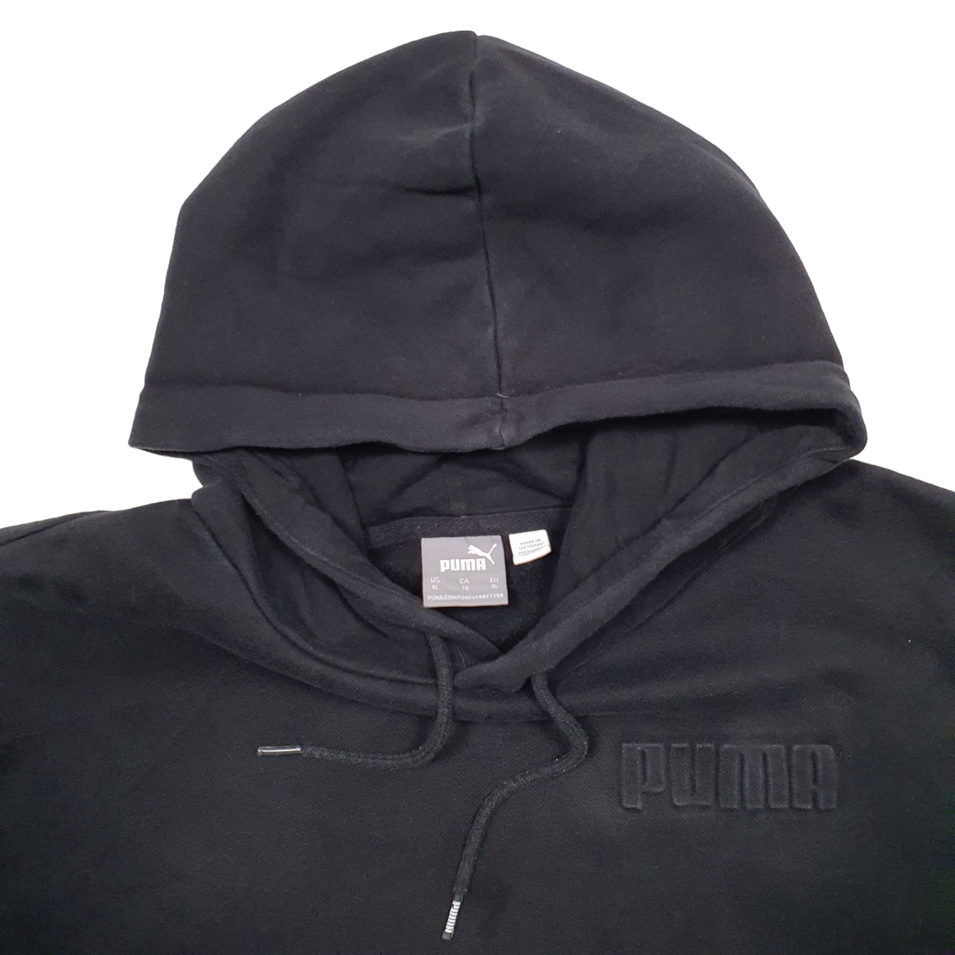 Mens Black Puma  Hoodie Jumper