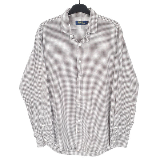 Ralph Lauren Long Sleeve Regular Fit Check Shirt White