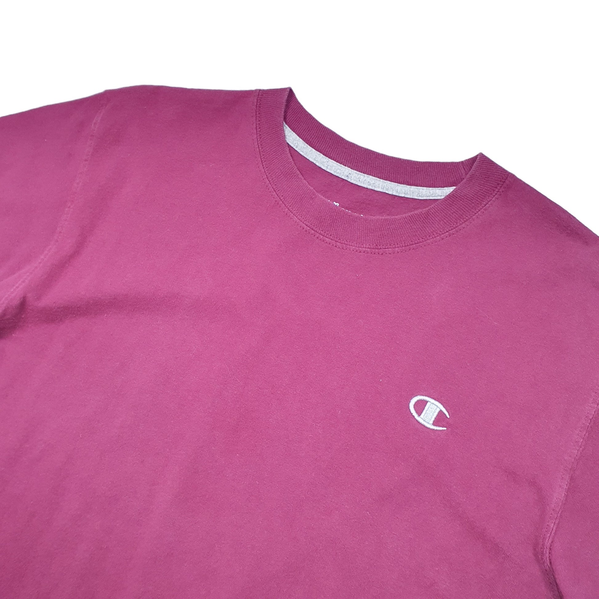 Champion Short Sleeve T Shirt Burgundy
