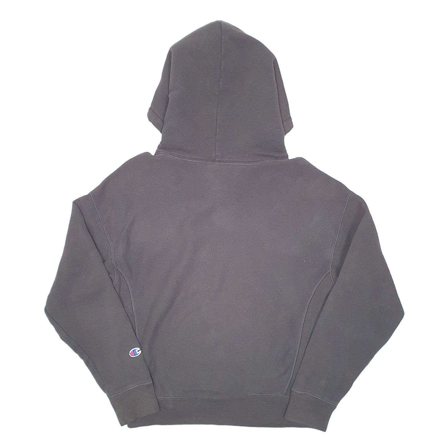 Mens Black Champion Reverse Weave Hoodie Jumper