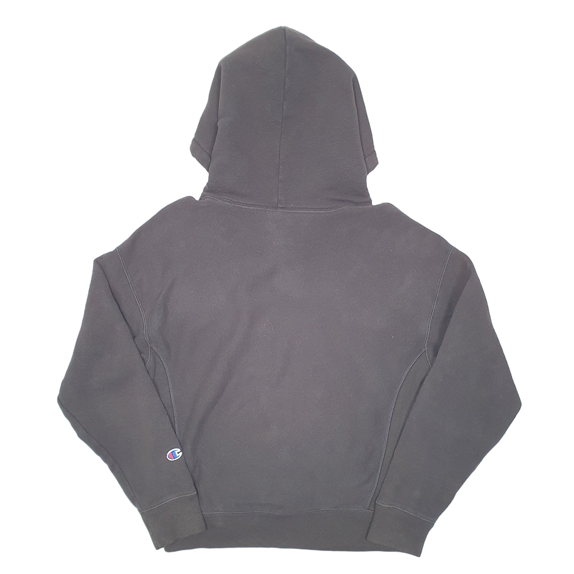 Mens Black Champion Reverse Weave Hoodie Jumper