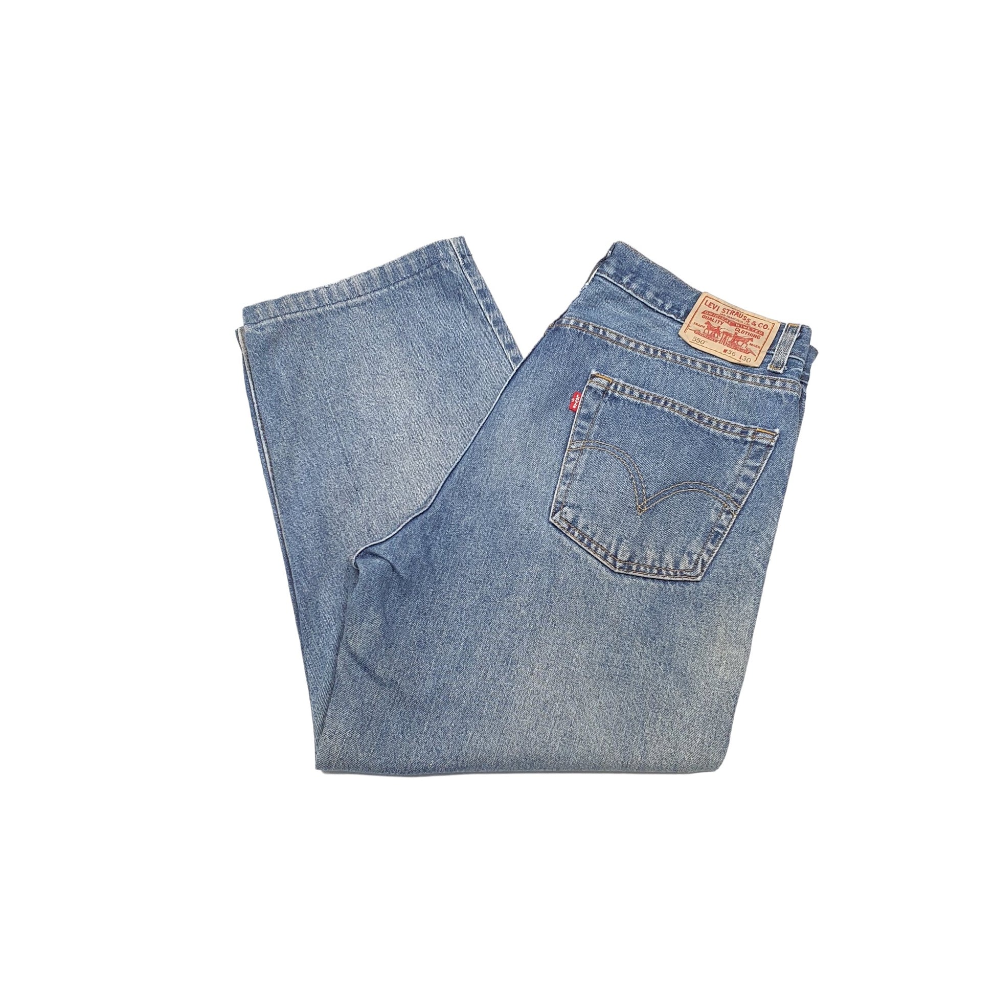 Levis 550 Relaxed Fit Jeans W36 L25 Blue