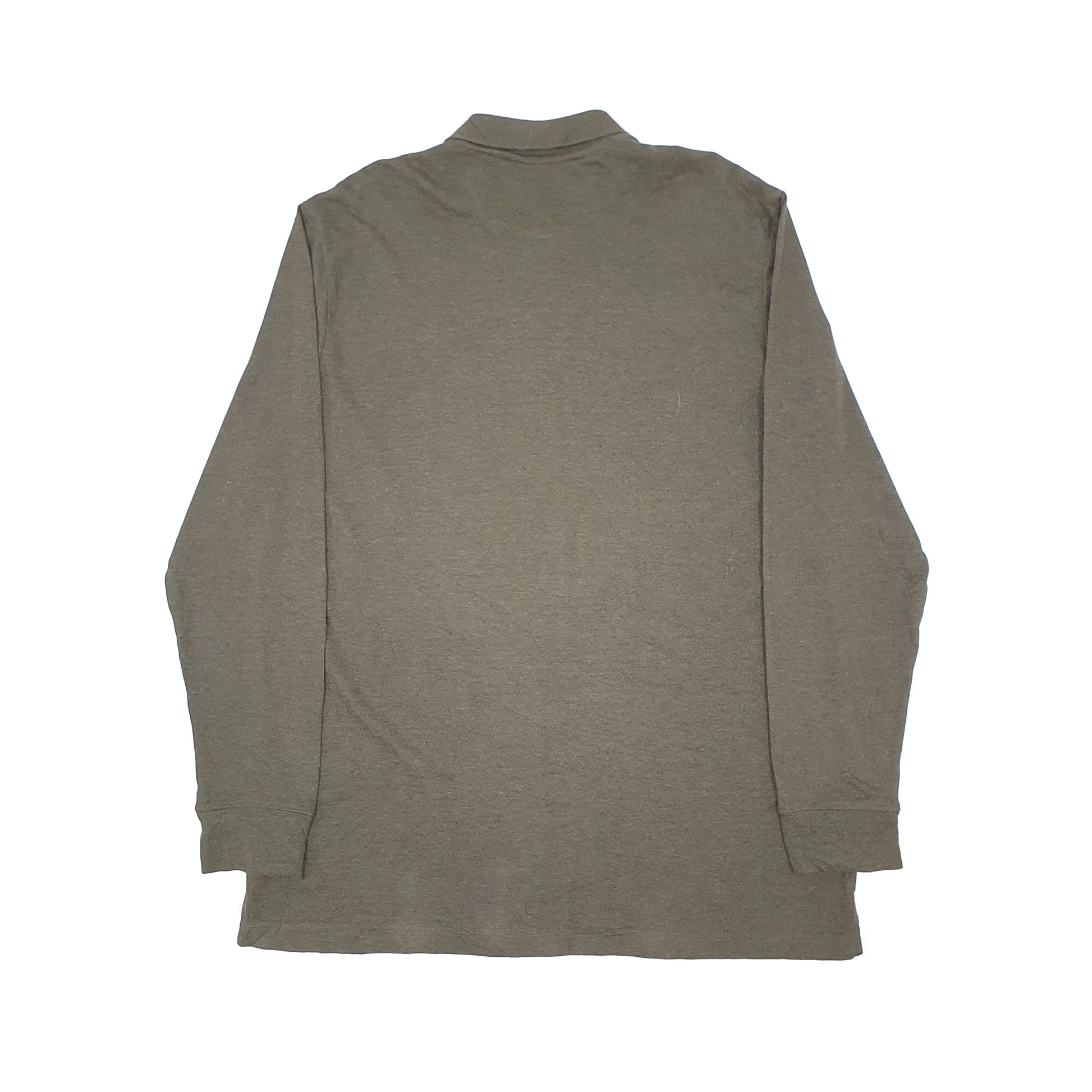 Chaps Long Sleeve Polo Shirt Khaki