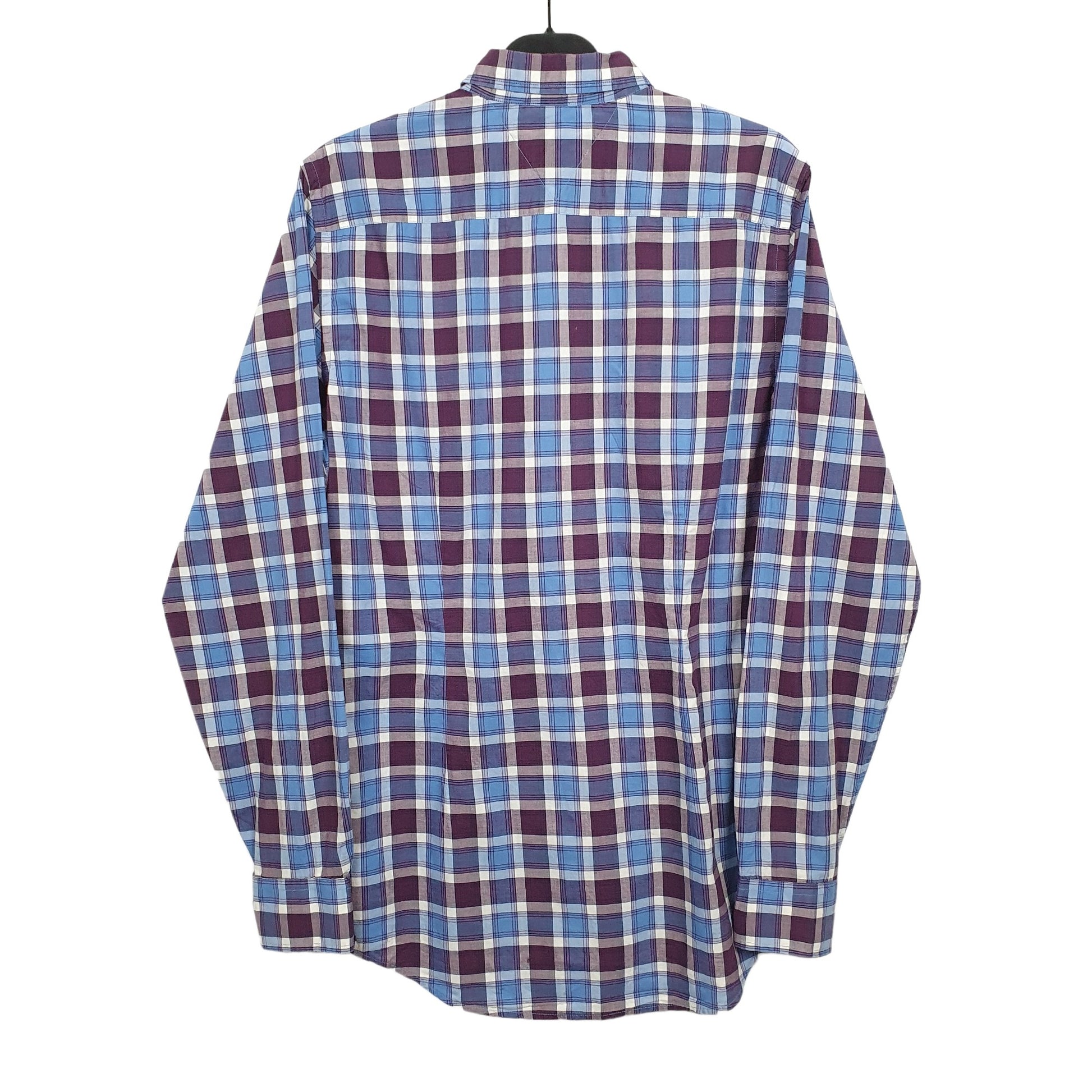 Tommy Hilfiger Long Sleeve Regular Fit Check Shirt Blue