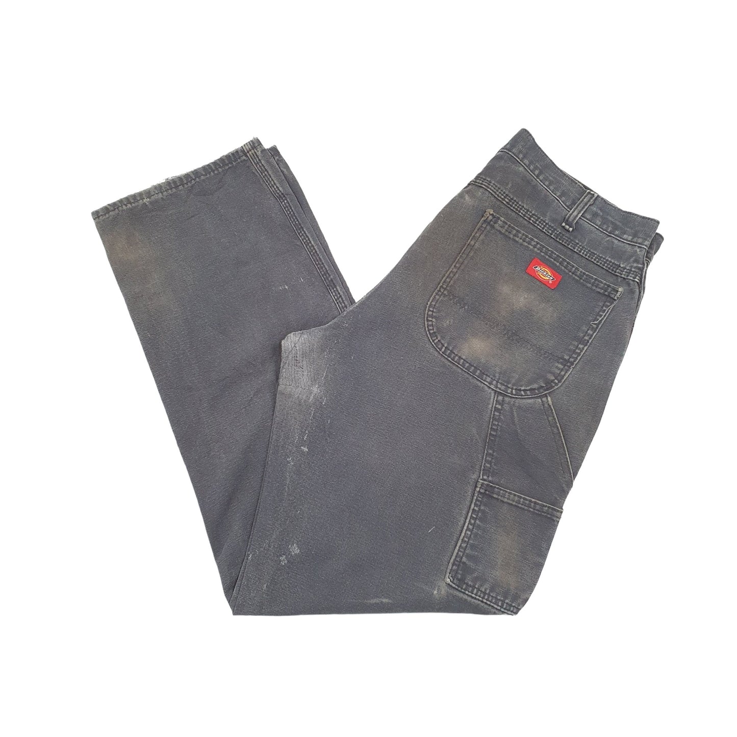 Mens Dickies Black Carpenter Trousers W36 L32 Black