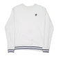 Mens White Fila Sweatshirt Crewneck Jumper