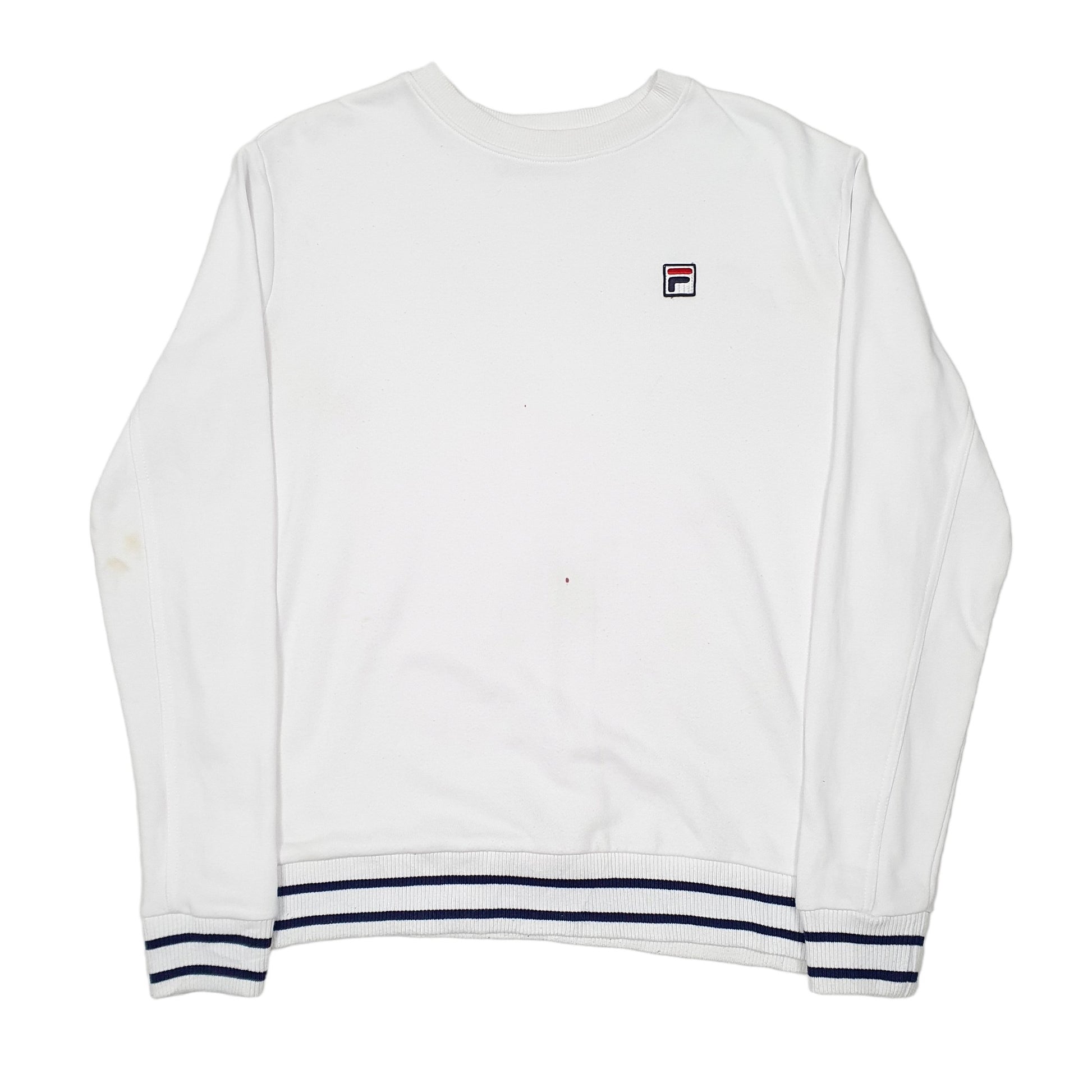 Mens Fila White Crewneck Sweatshirt Jumper M – Bundl Clothing