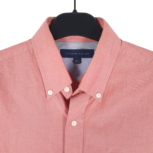 Tommy Hilfiger Long Sleeve Slim Fit Shirt Pink