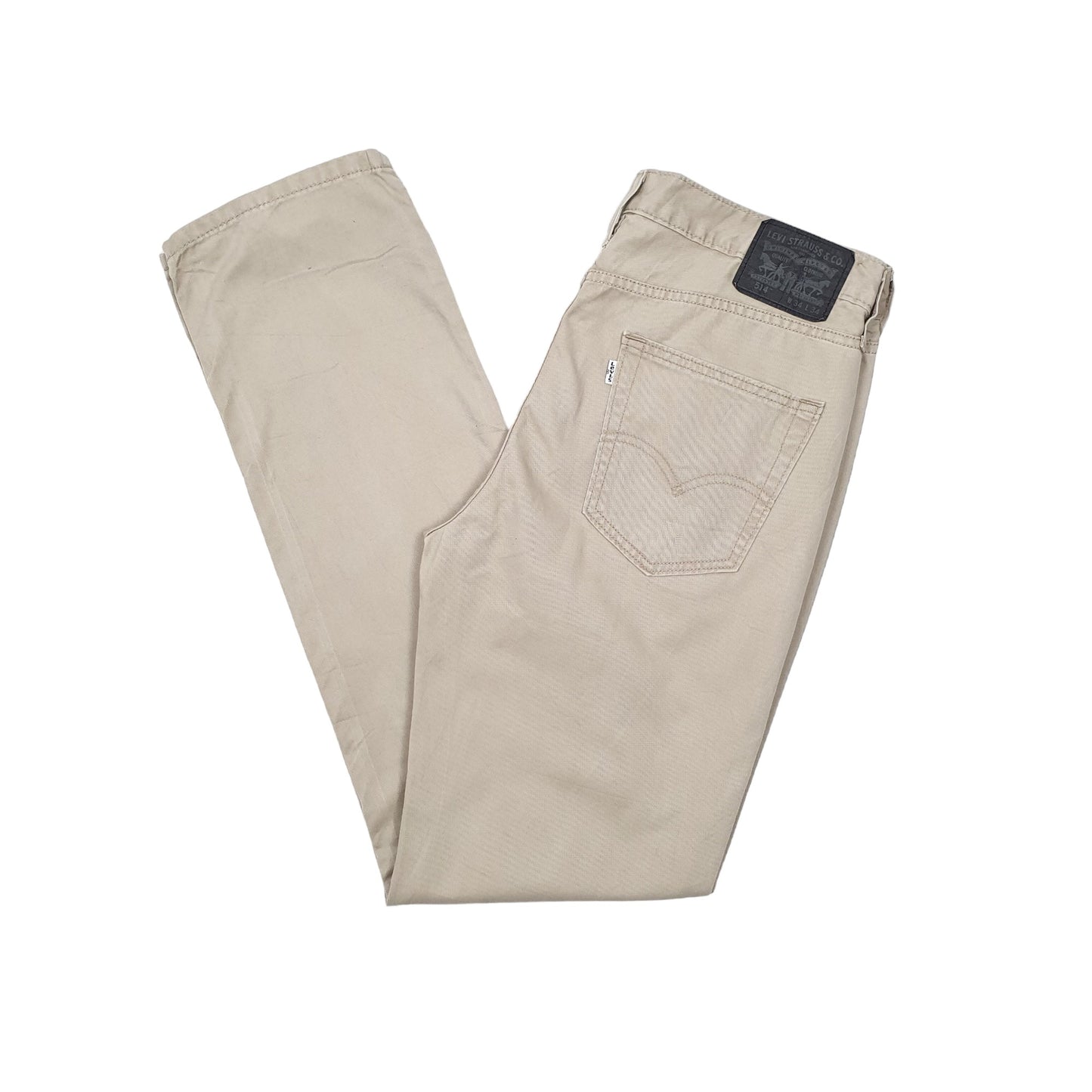 Mens Levis Beige Chino Trousers W34 L34 Beige