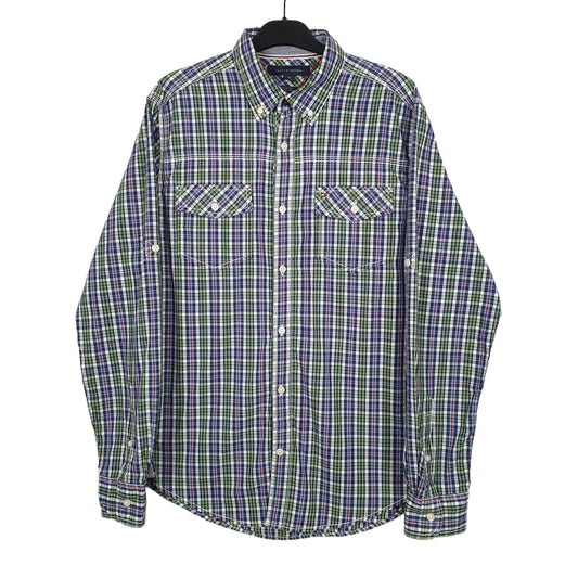 Tommy Hilfiger Long Sleeve Custom Fit Check Shirt Green