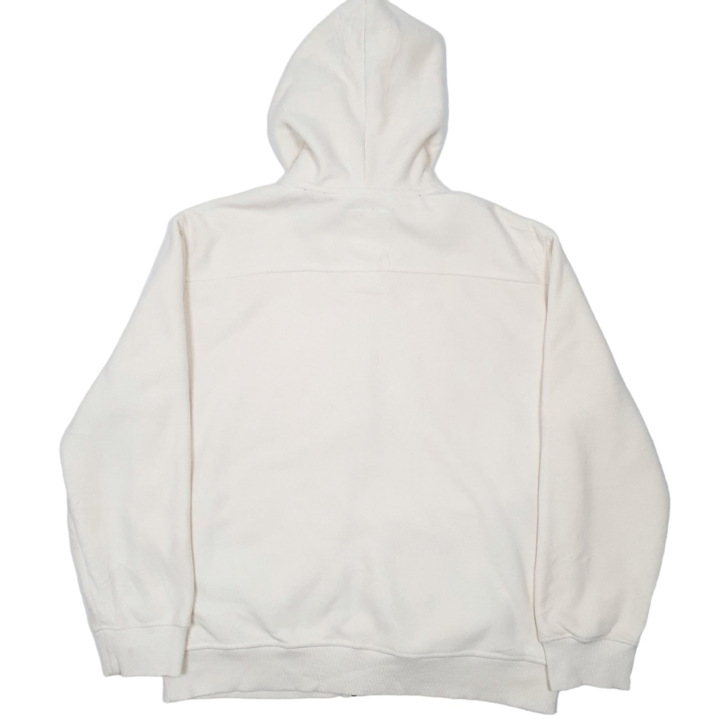 Mens Cream Nautica Hoodie Hooded Lined Full Zip Jumper