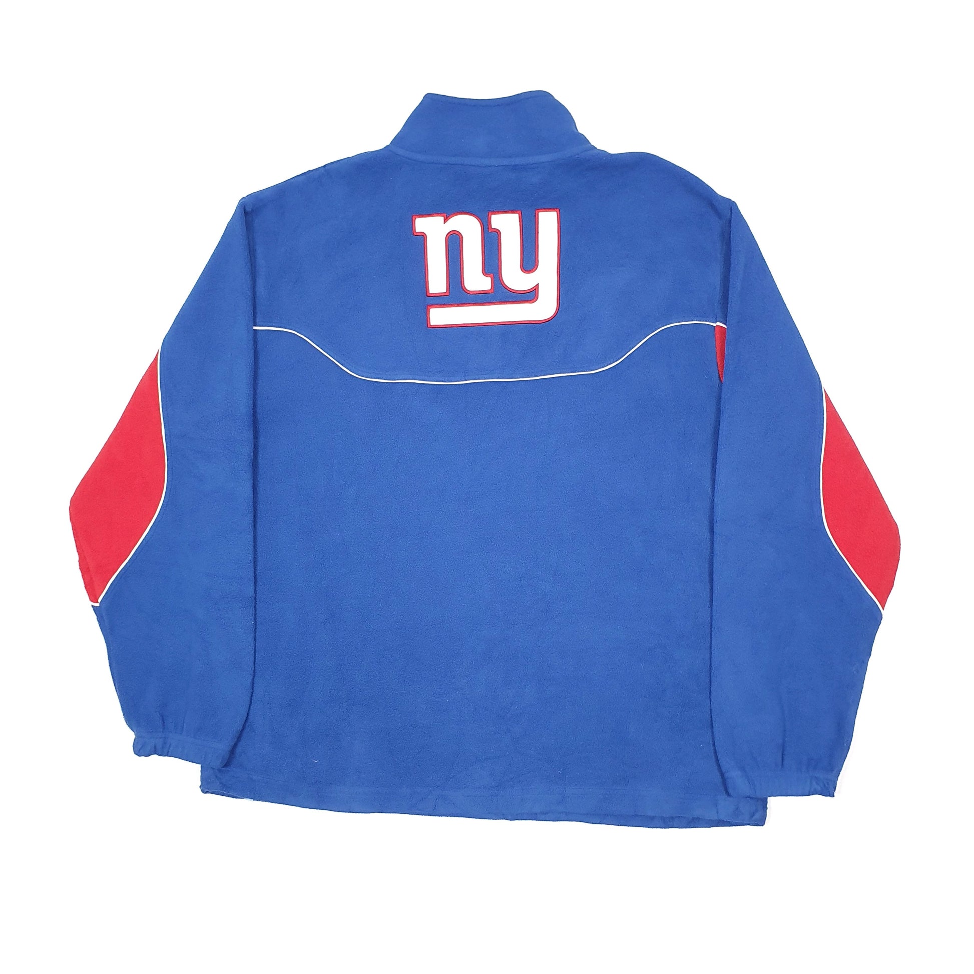 NFL New York Giants Quarter Zip Fleece L Blue