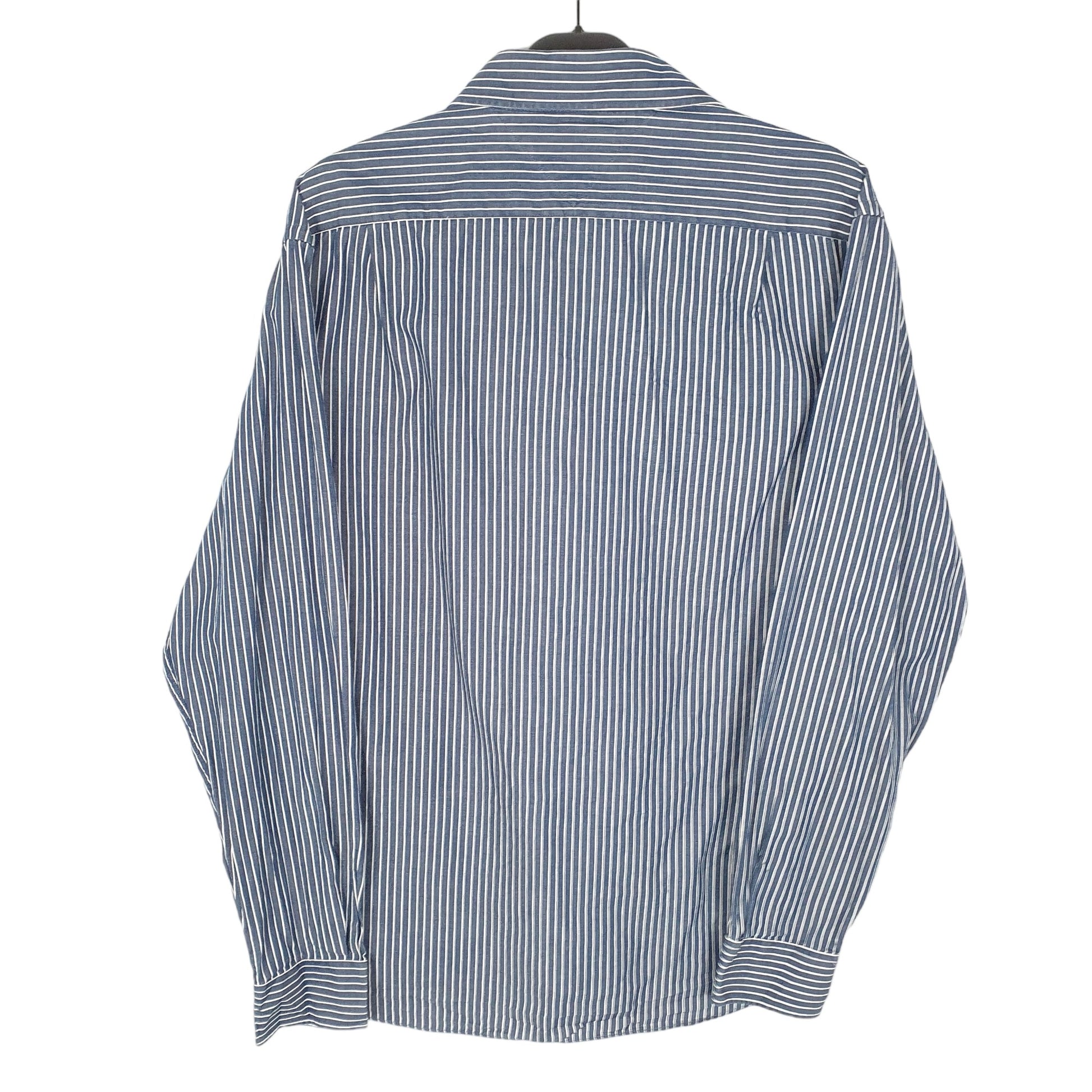 Tommy Hilfiger Long Sleeve Slim Fit Striped Shirt Navy