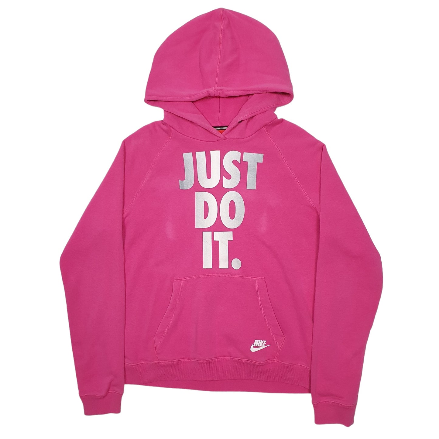 Womens Pink Nike Spellout Hoodie Jumper