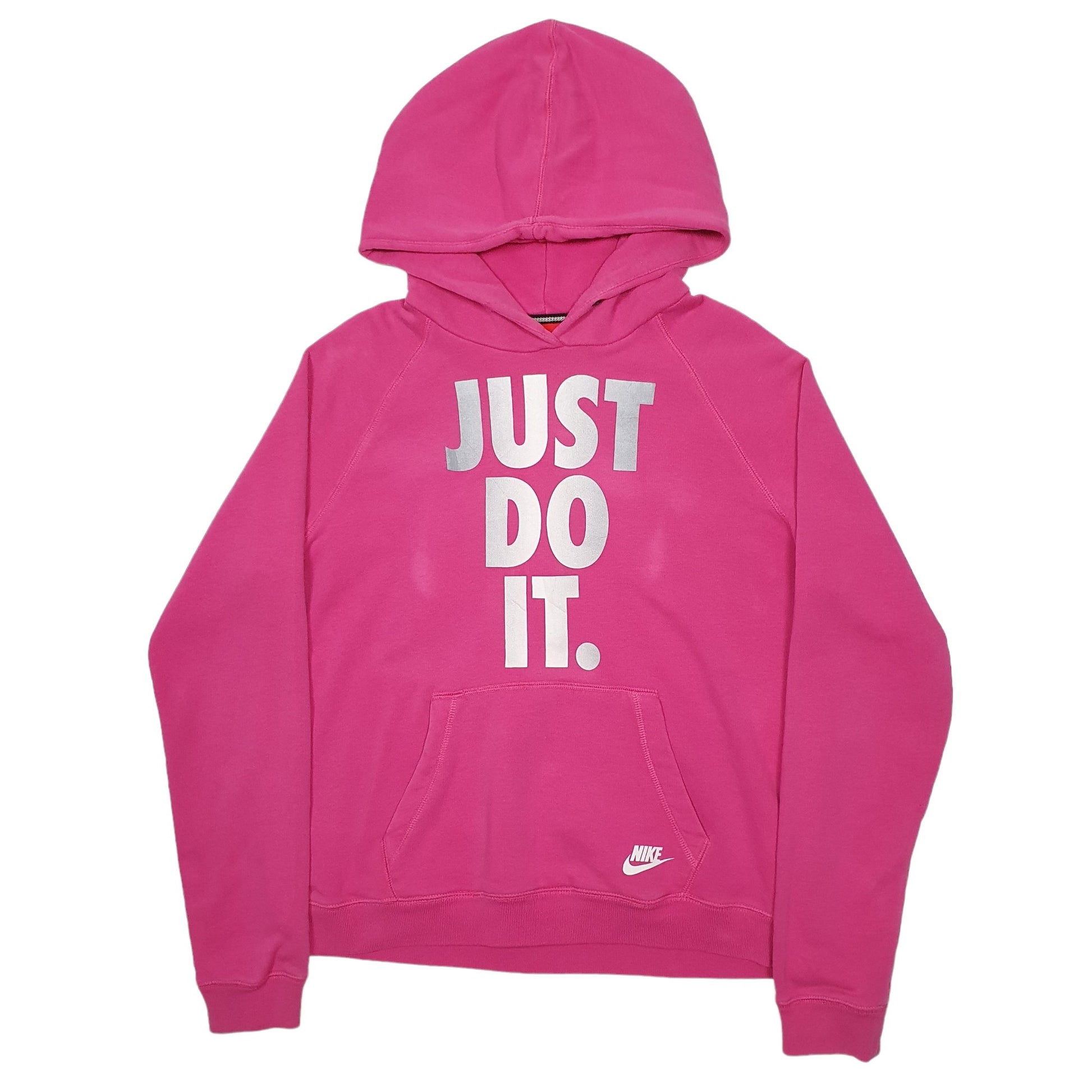 Womens Pink Nike Spellout Hoodie Jumper