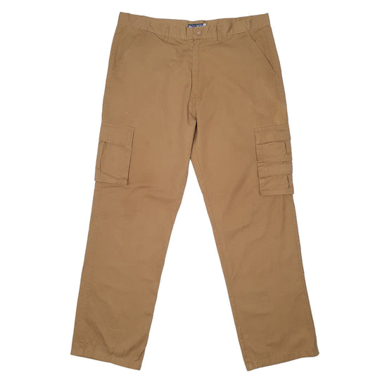 Mens Tan Old Skool Combat Pants Cargo Trousers