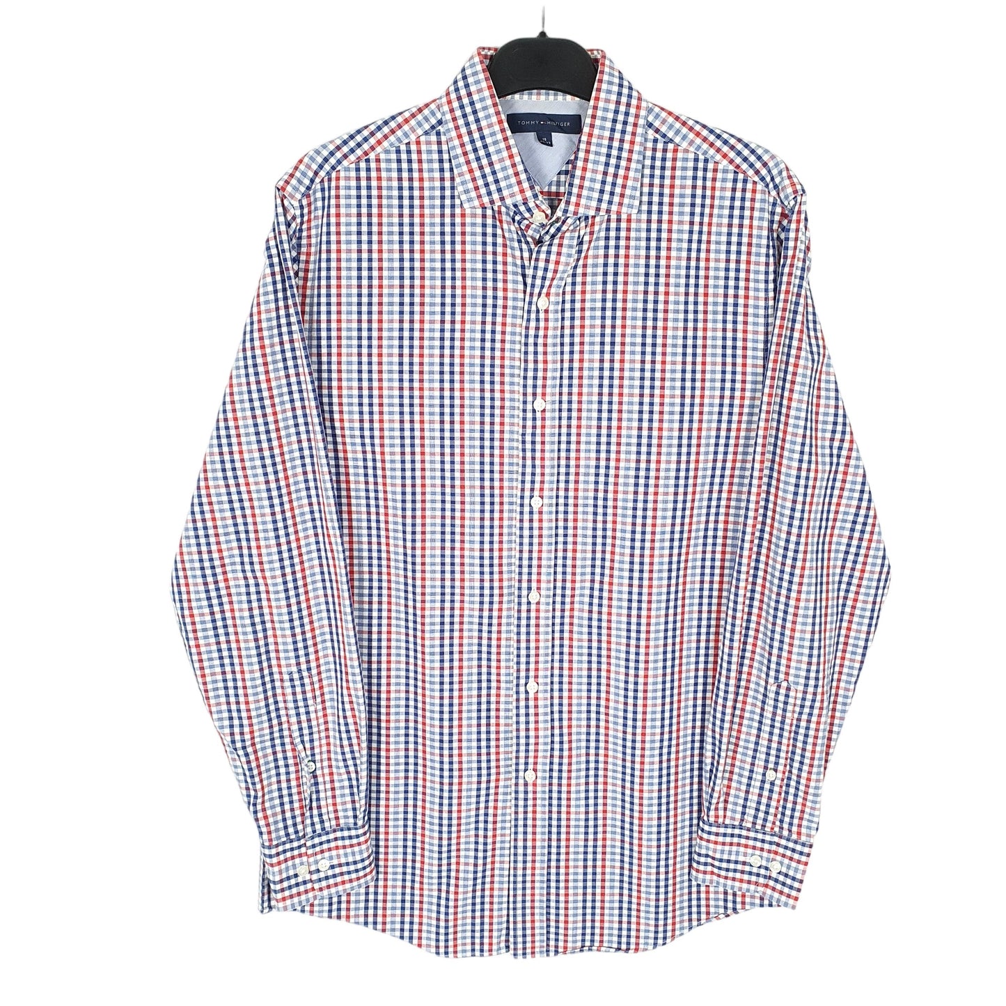 Tommy Hilfiger Long Sleeve Slim Fit Check Shirt White