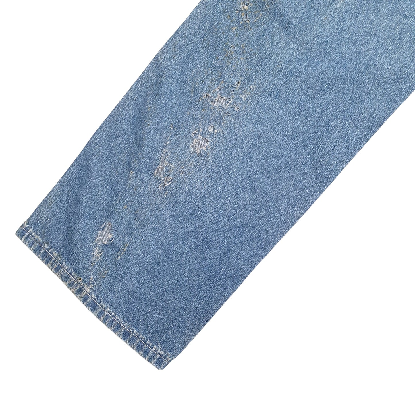 Mens Blue Carhartt Made In USA 1990's Vintage Carpenter Trousers