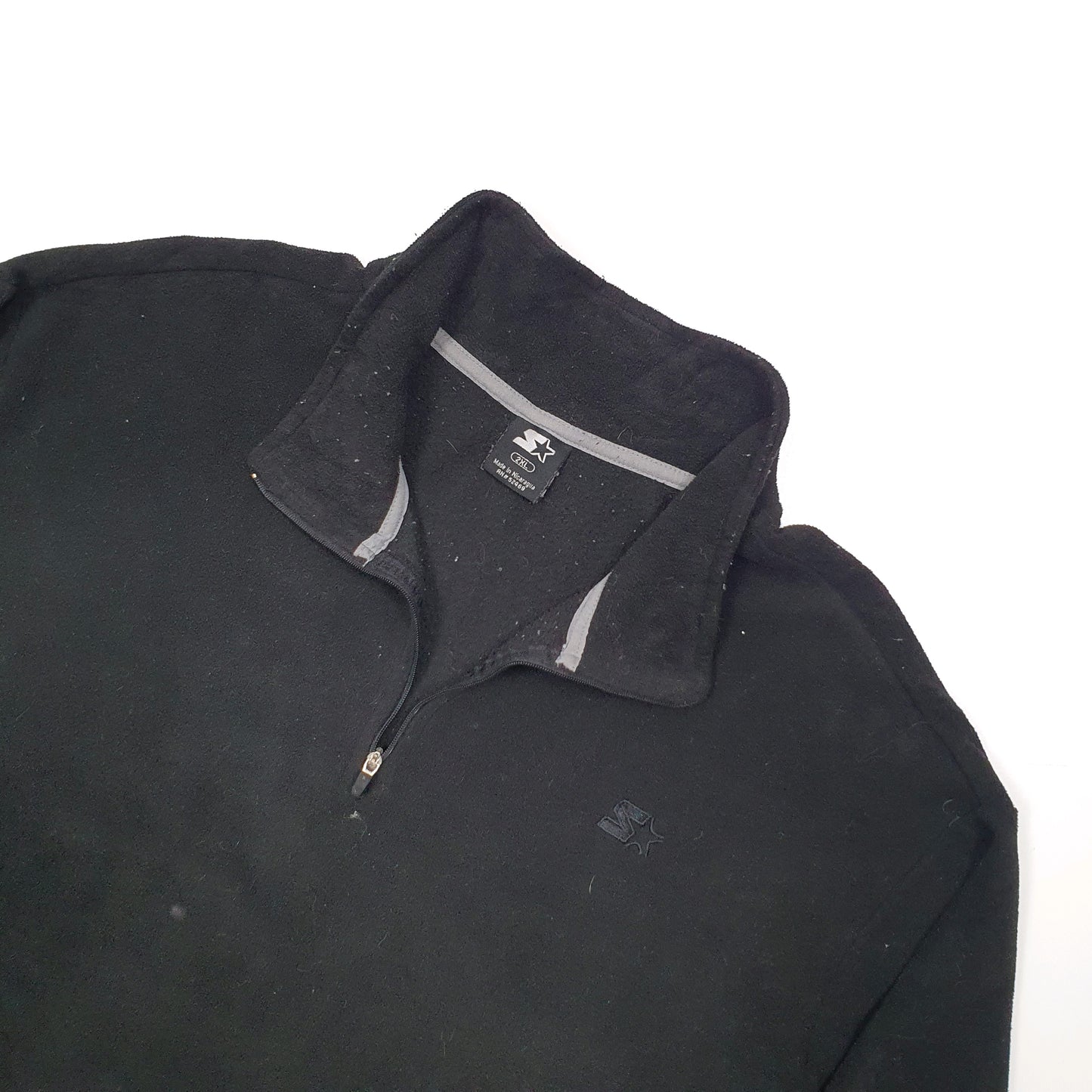 Starter Quarter Zip Fleece XXL Black