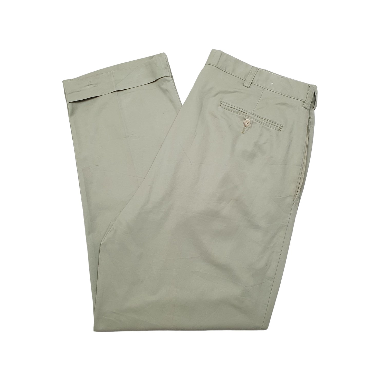 Mens Polo Ralph Lauren Khaki Chino Trousers W38 L30 Khaki