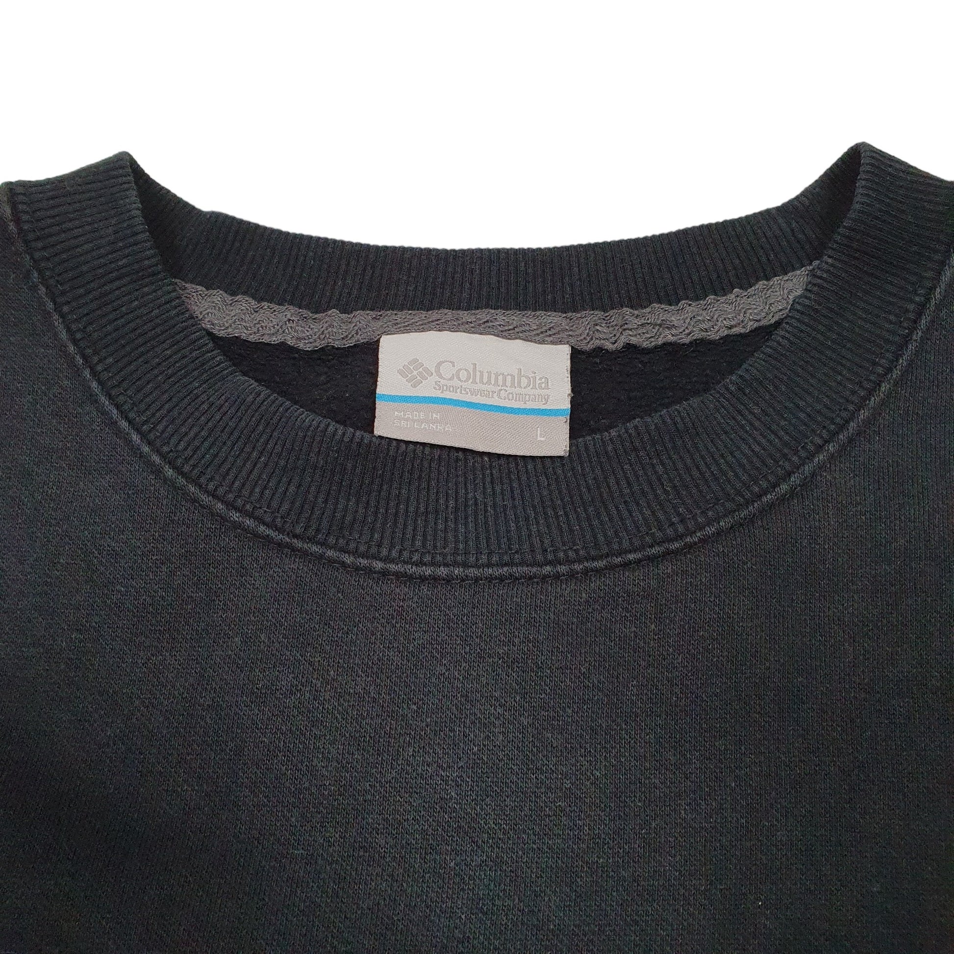 Mens Black Columbia Sportswear Sweatshirt Crewneck Jumper