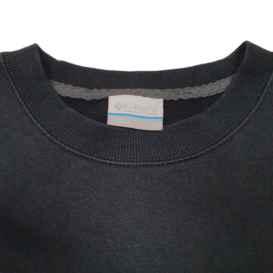 Mens Black Columbia Sportswear Sweatshirt Crewneck Jumper