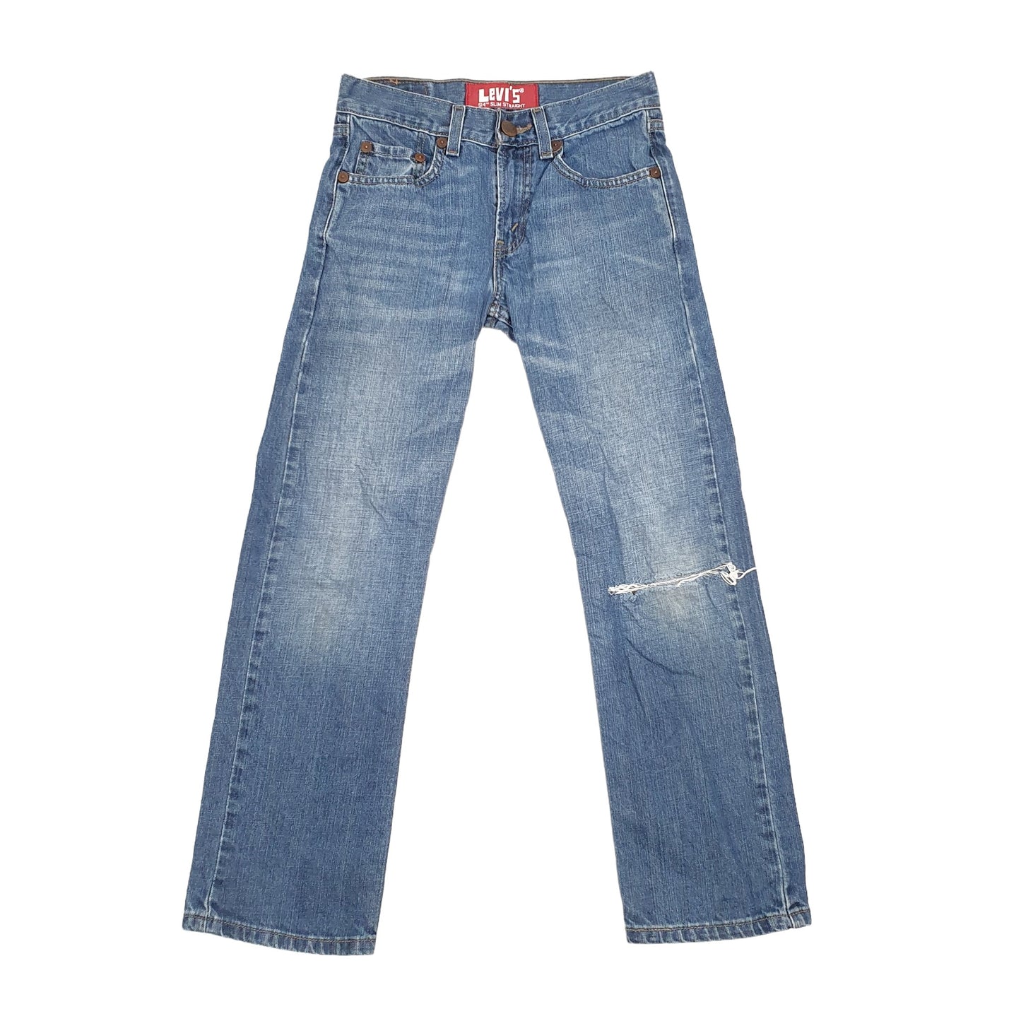 Levis 514 Straight Fit Slim Jeans W26 L26 Blue