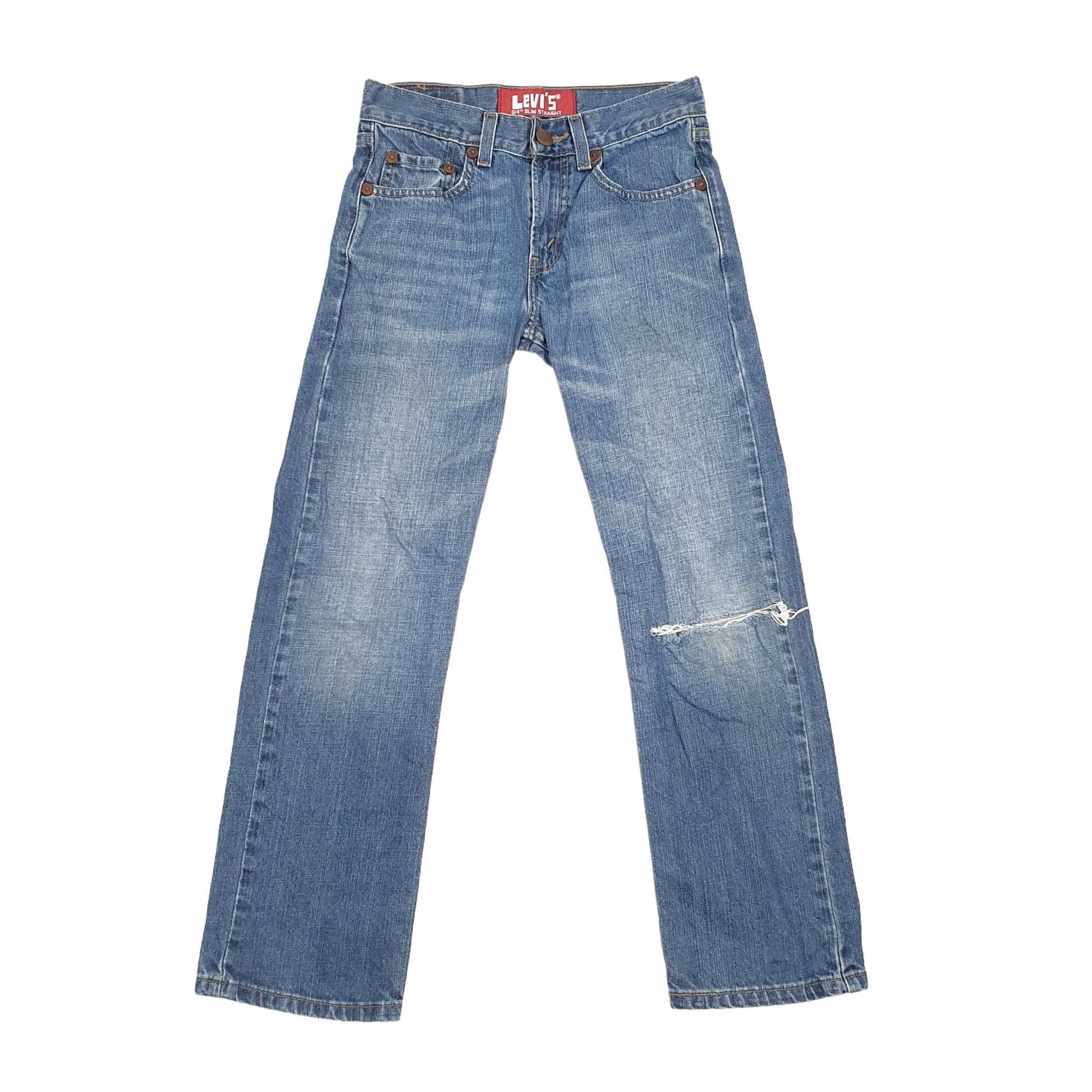 Levis 514 Straight Fit Slim Jeans W26 L26 Blue