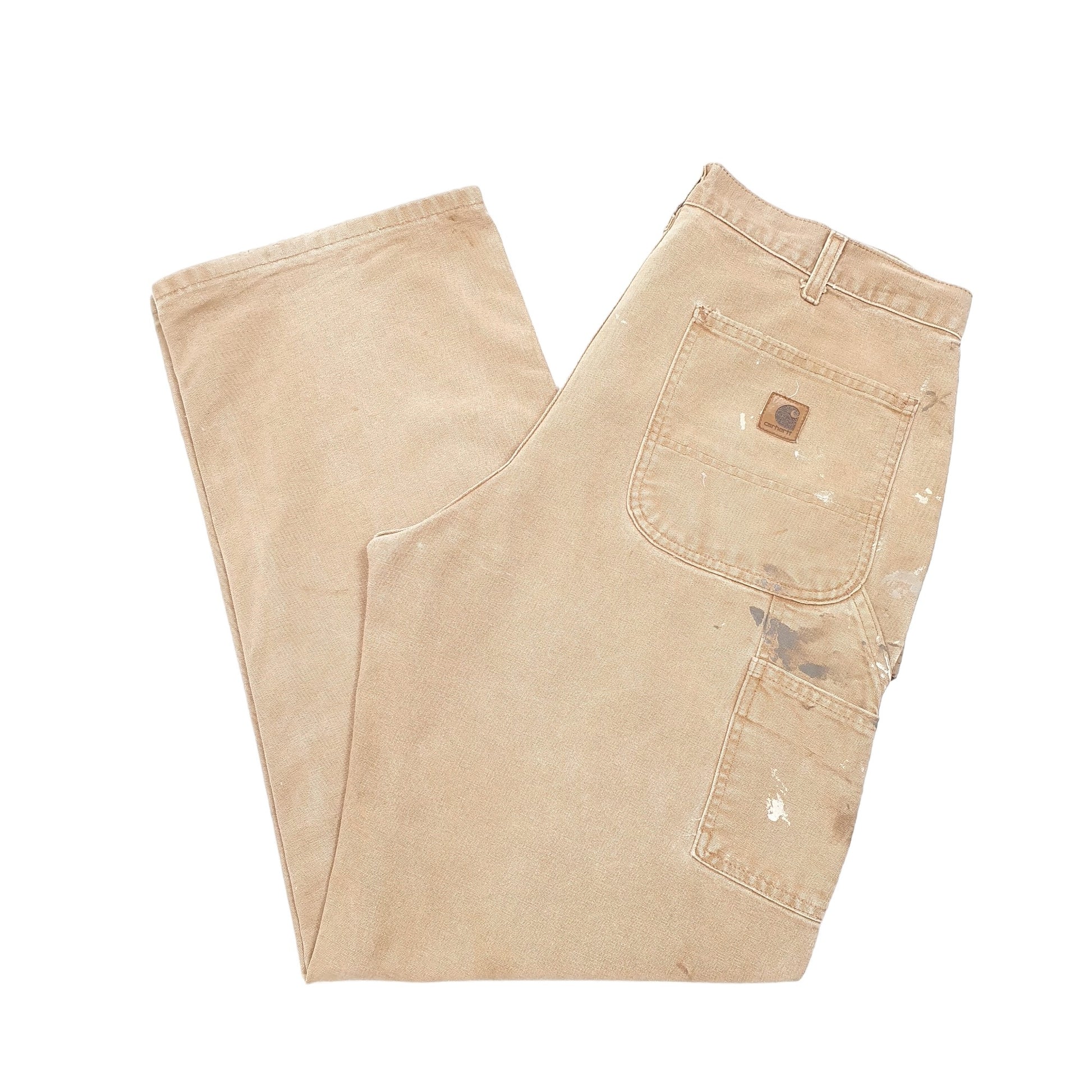 Mens Tan Carhartt  Carpenter Trousers