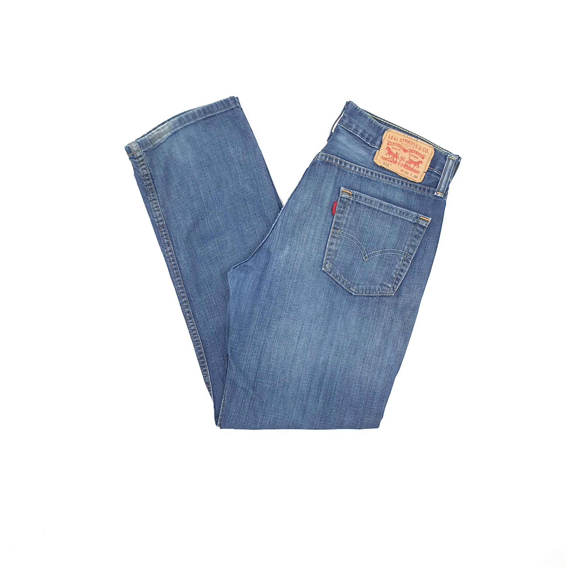 Levis 514 Straight Fit Jeans W30 L30 Blue