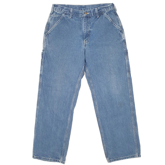 Carhartt Casual Loose Fit Carpenter Jeans W32 L29 Blue