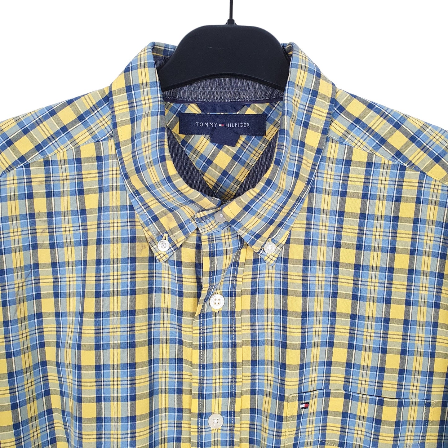 Tommy Hilfiger Long Sleeve Regular Fit Check Shirt Blue
